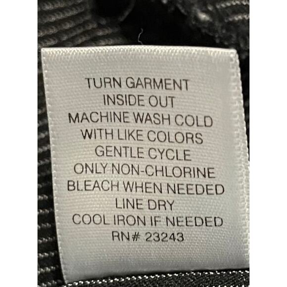 7TH AVENUE DESIGN STUDIO SKINNY LEG PULL-ON PANTS, WOMENS-L-GREY/WHITE PINSTRIPE - Picture 11 of 12